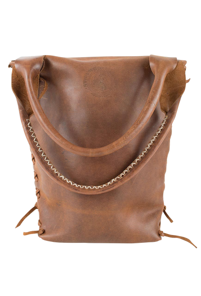 Steamboat Style Saddle Leather Tote Bag