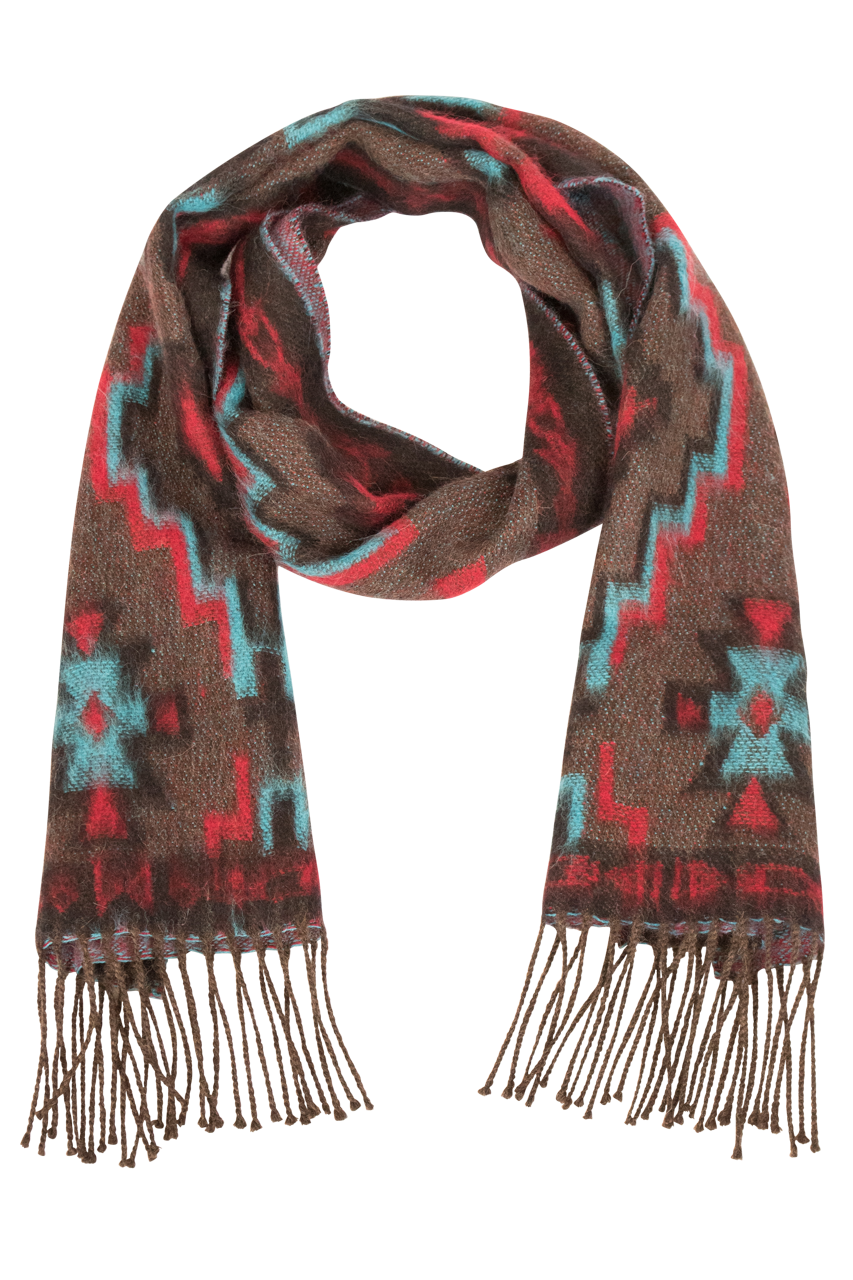 Time of the West Reversible Southwestern Scarf