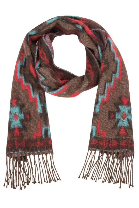 Time of the West Reversible Southwestern Scarf