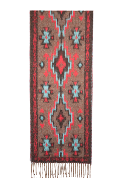 Time of the West Reversible Southwestern Scarf