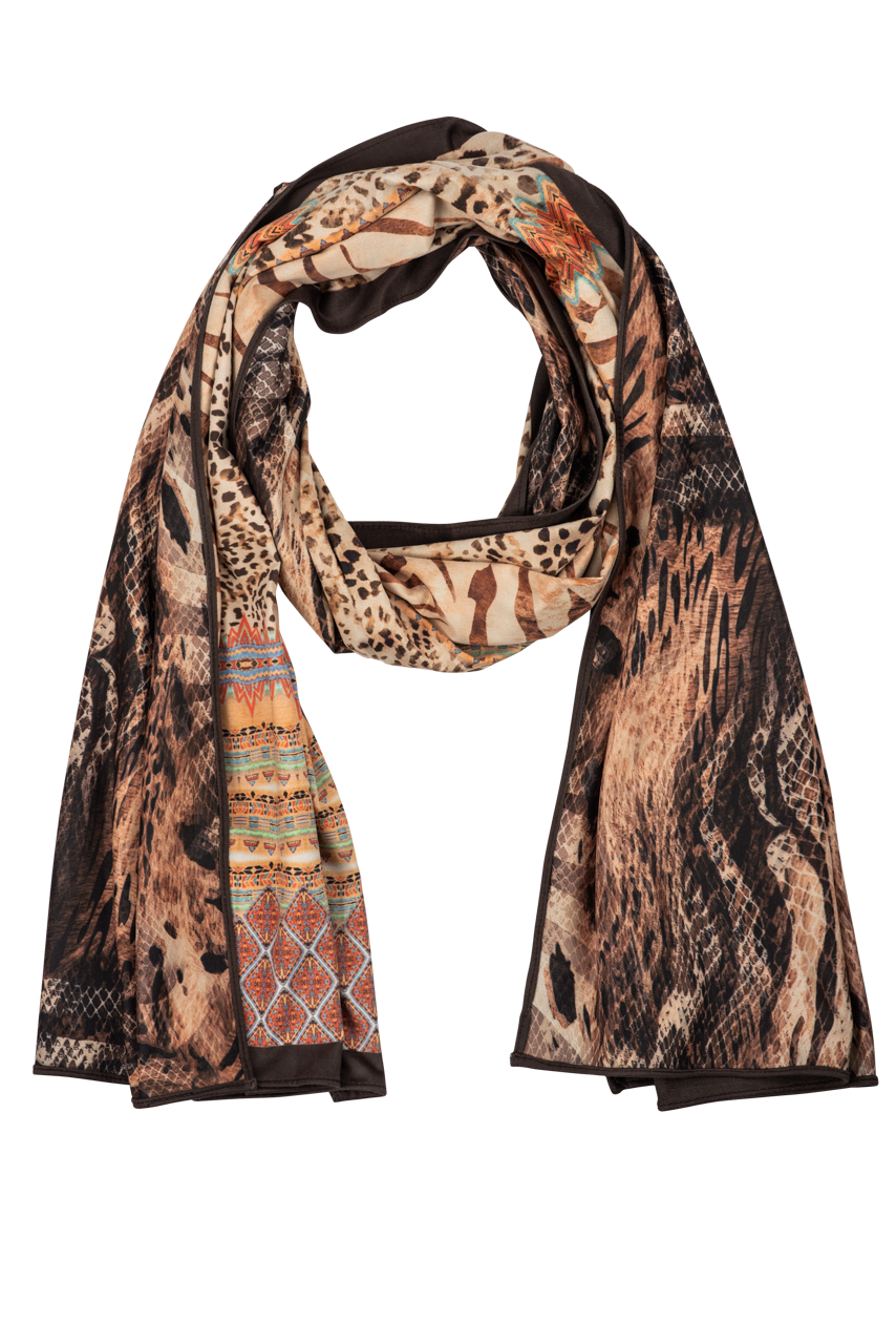 Save the Faith Reversible Animal-Printed Scarf