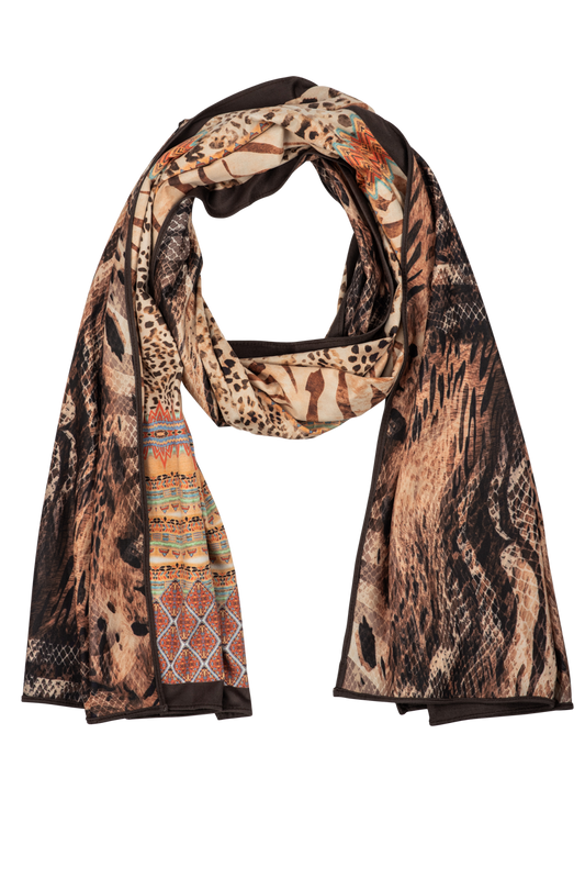 Save the Faith Reversible Animal-Printed Scarf