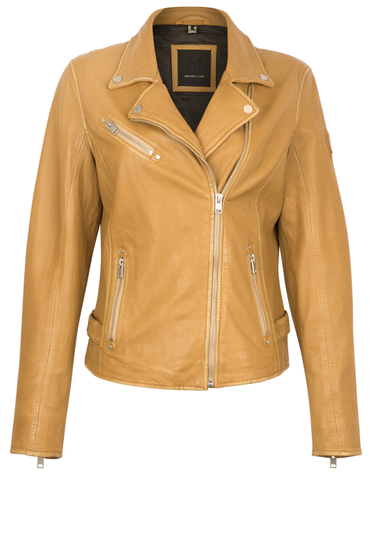 Mauritius Sofia Honeycomb Lamb Leather Jacket