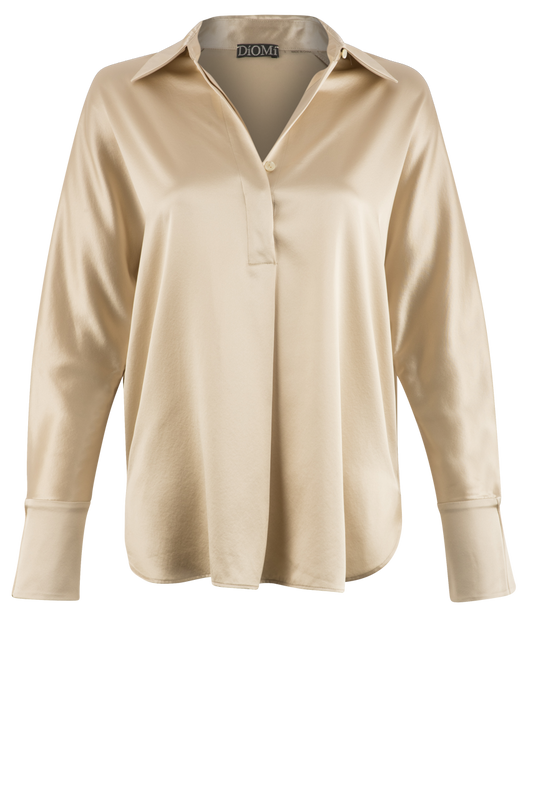 Diomi Long Sleeve Silk Top