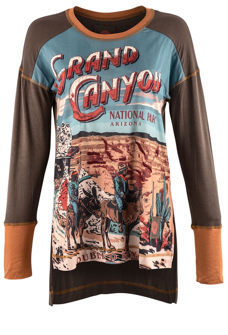 Double D Ranch Bison Brown Grand Canyon Travel Top