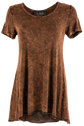 Pat Dahnke Brown Laced Back Top