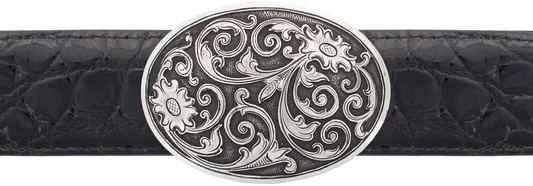 Silver King Filigree 1 1/2" Trophy Buckle