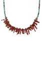 Ann Vlach Freeform Coral & Turquoise Necklace