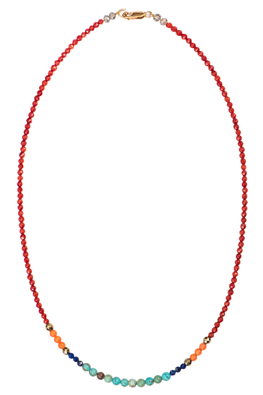 Ann Vlach Coral Sunset Necklace