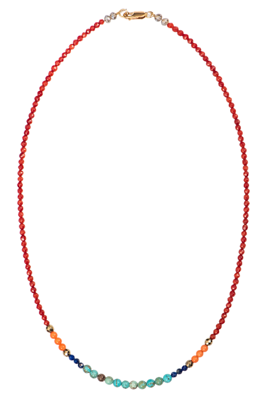 Ann Vlach Coral Sunset Necklace