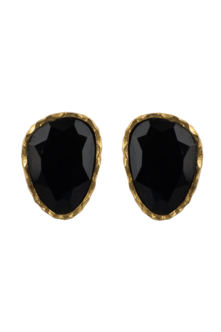 Christina Greene Black Onyx Stud Earrings