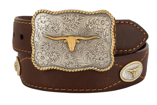 Vintage Bison 1.5" Texas Leather Belt