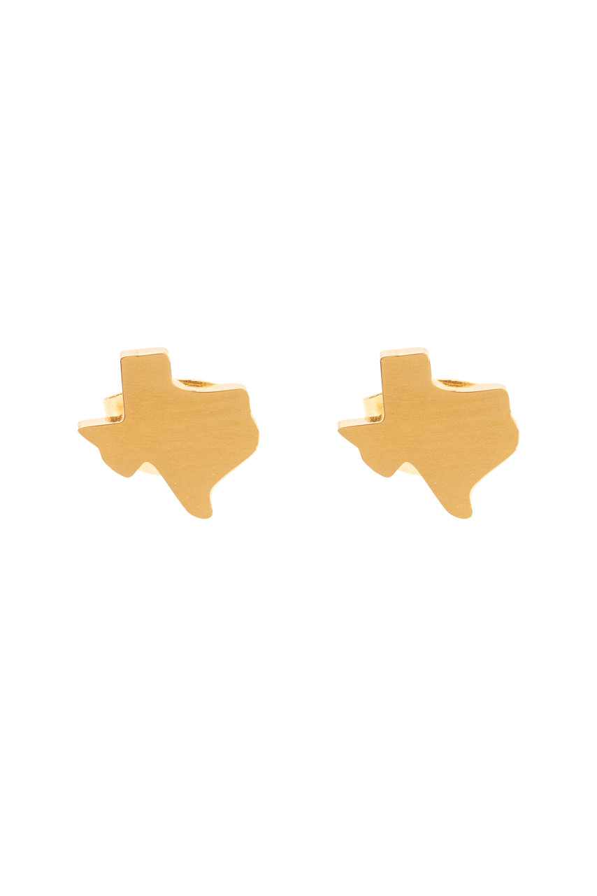 Christina Greene Texas Gold Stud Earrings