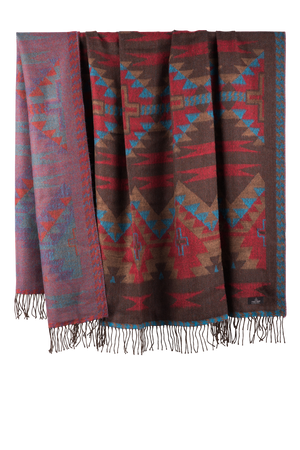 Time of the West Reversible Baby Alpaca Throw