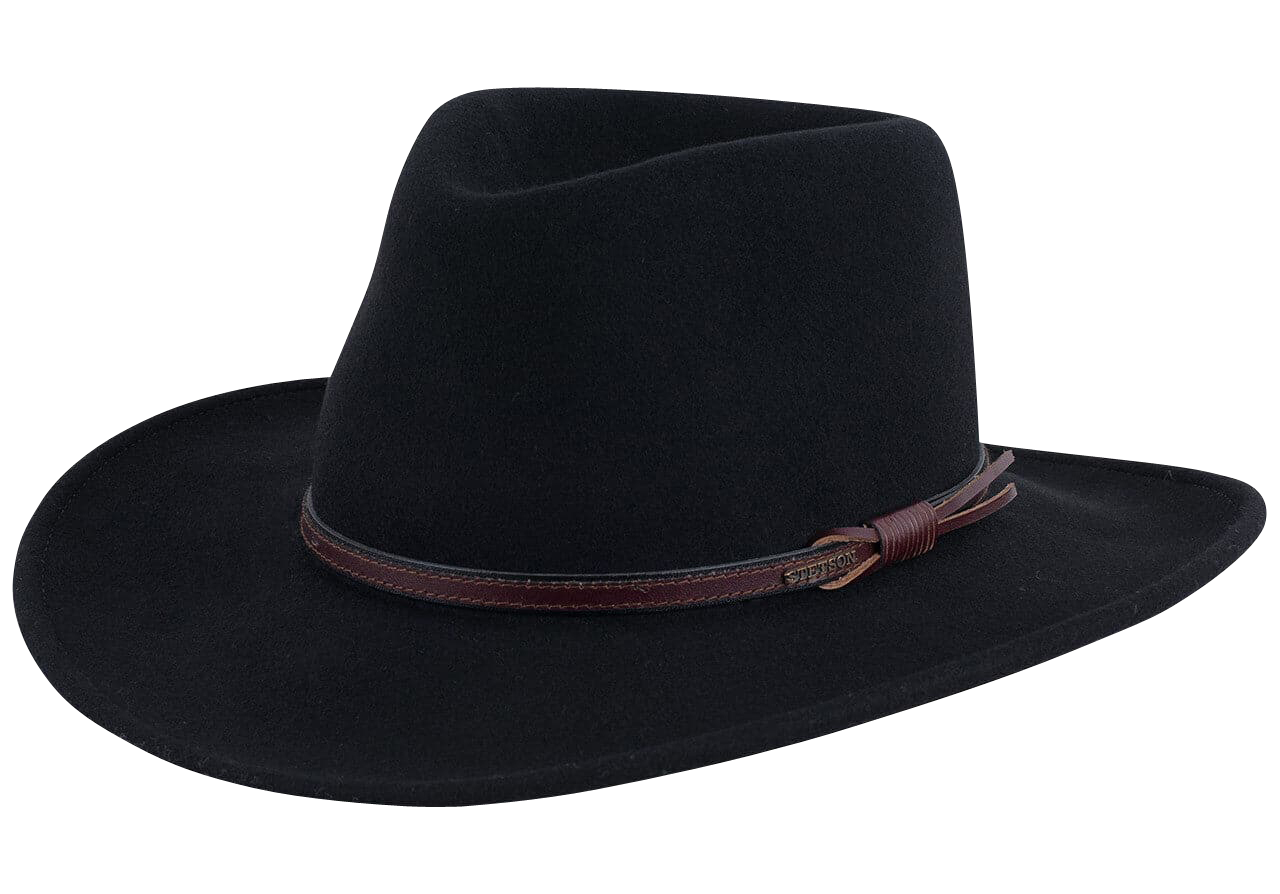 Stetson Seneca Wool Hat In Black – Branded Country Wear