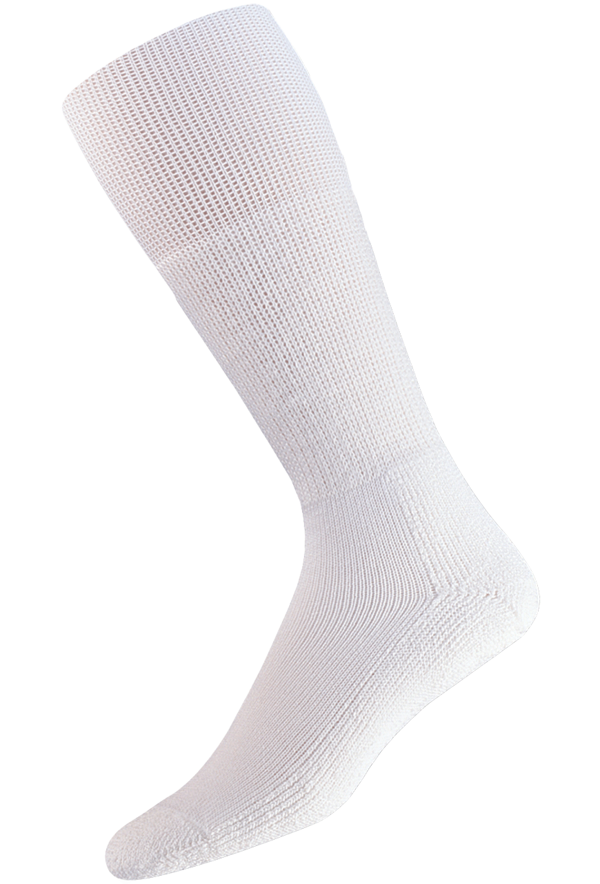 Thorlo Lite Padded Large Boot Socks - White