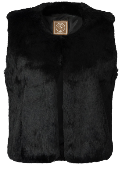 Double D Ranch Beuteltiere Rabbit Fur Western Vest | Pinto Ranch XL