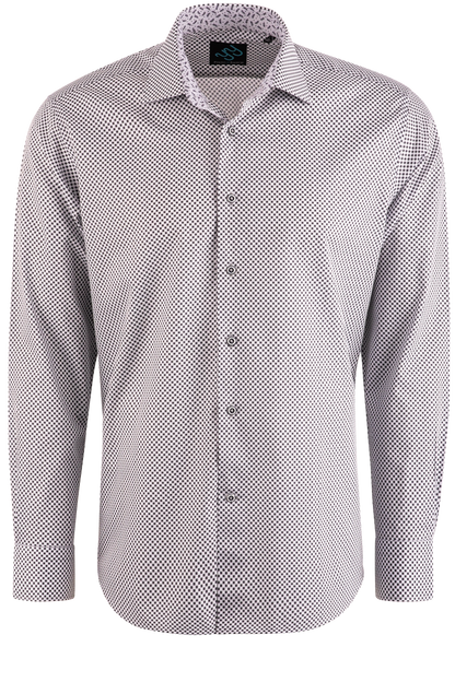 Pinto Ranch YY Collection Black Petal Long Sleeve Button-Front Shirt