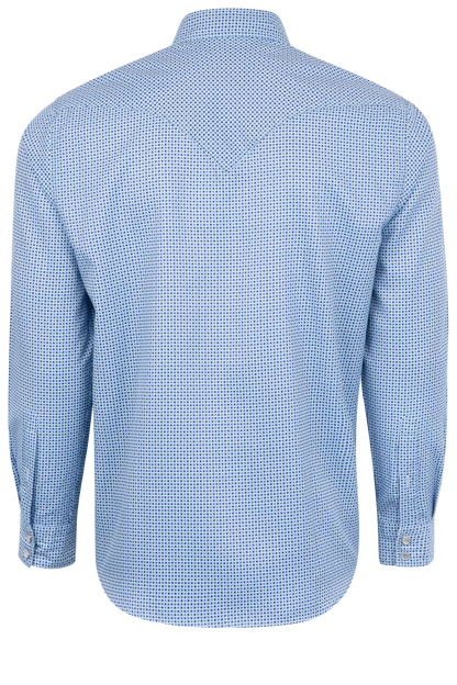 Pinto Ranch YY Collection Foulard Snap Front Shirt - Blue