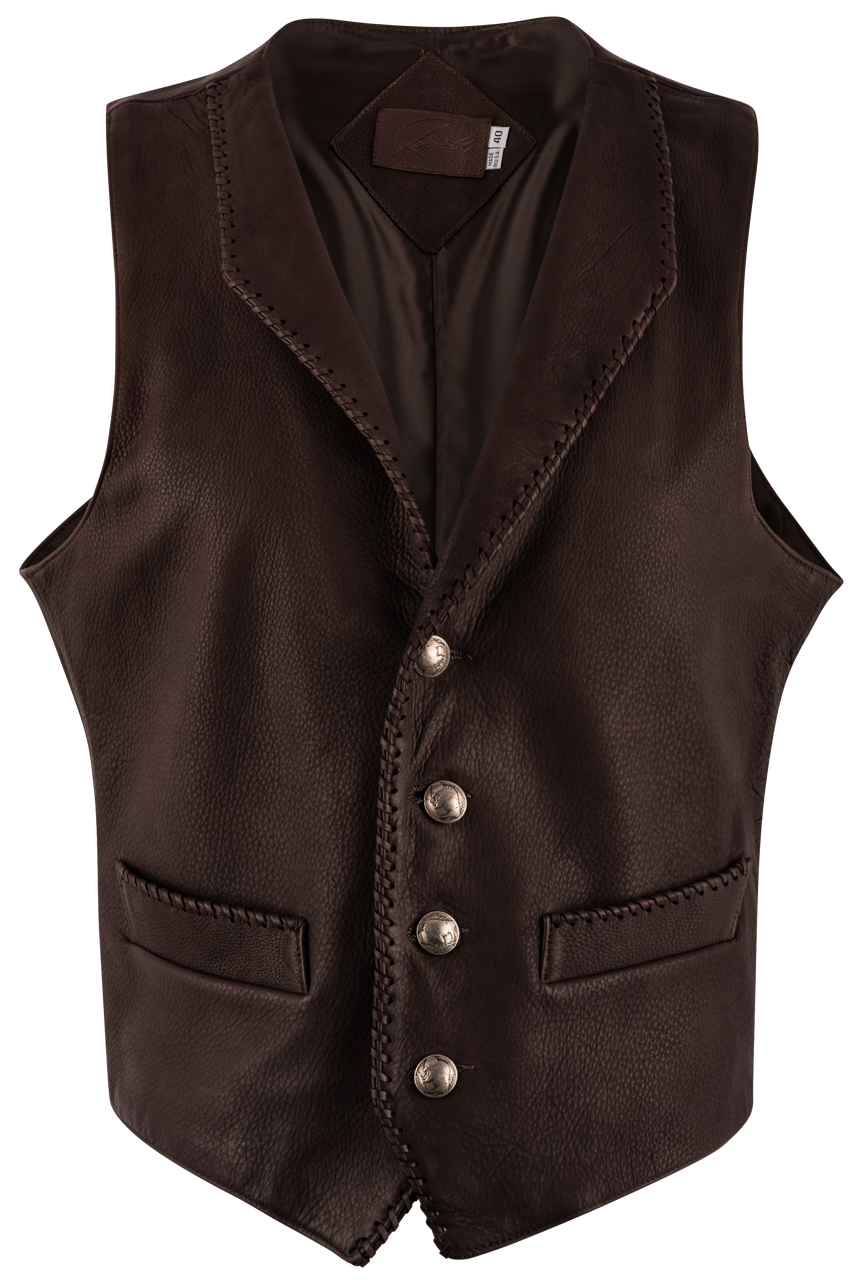 Continental Leather Deerskin Vest