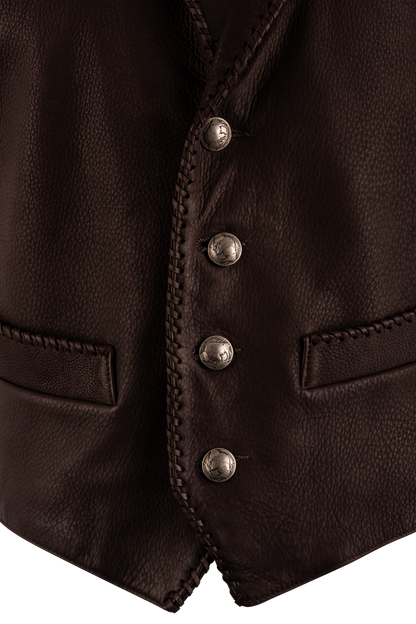 Continental Leather Deerskin Vest