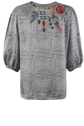 Johnny Was Flowy Tassel Blouse