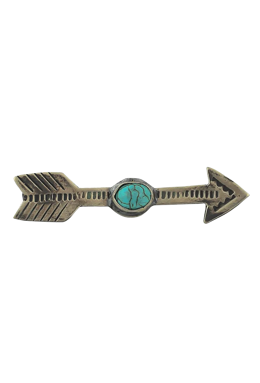 J. Alexander Arrow Pin with Turquoise Stone
