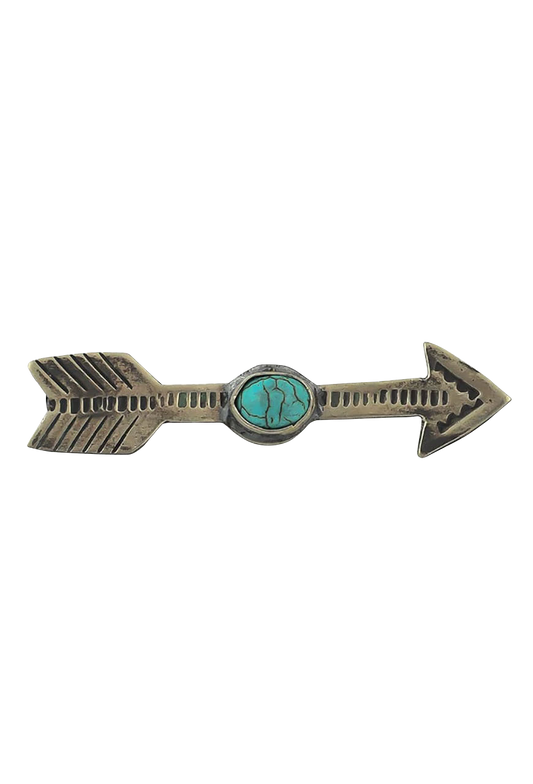 J. Alexander Arrow Pin with Turquoise Stone