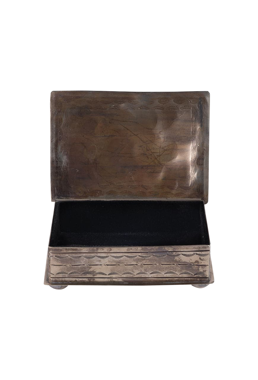 J. Alexander Longhorn Silver Box