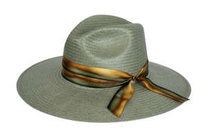 Stetson Caelus Straw Fedora Hat - Seafoam