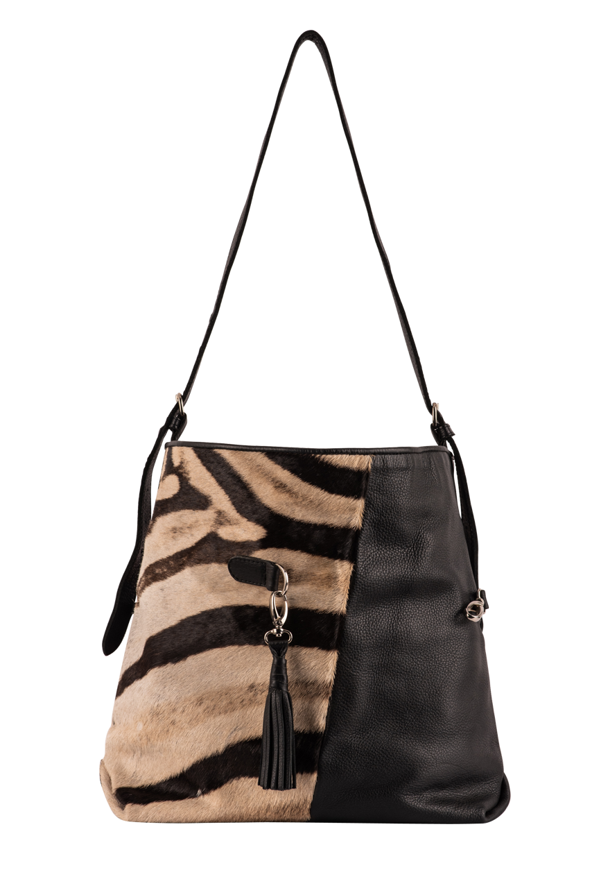 Kulu African Handbags Zebra Fienn Bag