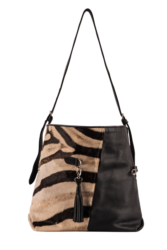 Kulu African Handbags Zebra Fienn Bag