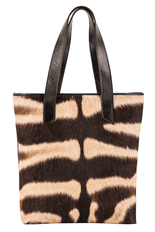 Kulu African Handbags Zebra Shopper Tote