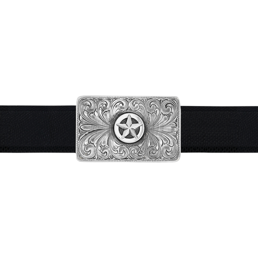 Clint Orms 1" Silver Star Trophy Buckle