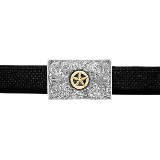 Clint Orms 1" Yellow Star Trophy Buckle