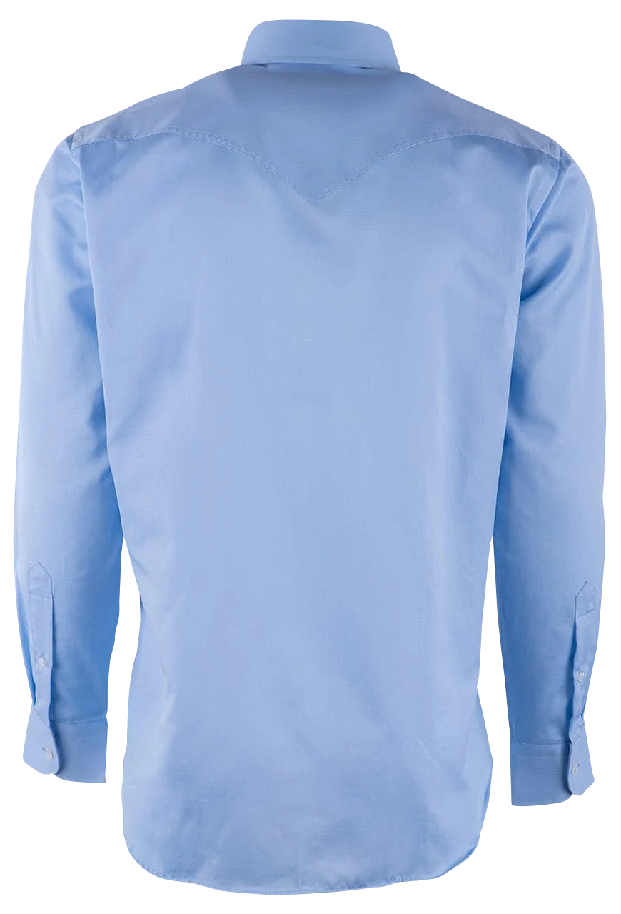 Pinto Ranch YY Pique Button-Front Shirt - Solid Blue