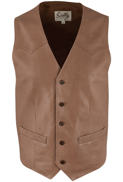 Scully Lambskin Vest - Brown