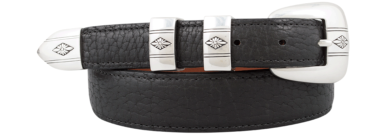 Chacon 1.25 American Bison Leather Western Belt