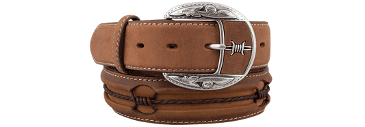 Justin 1.5" Leather Western Belt - Copper