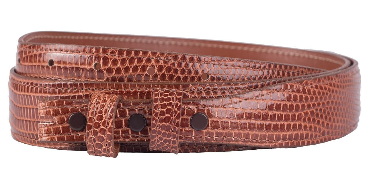 Chacon Lizard Tapered Belt Strap