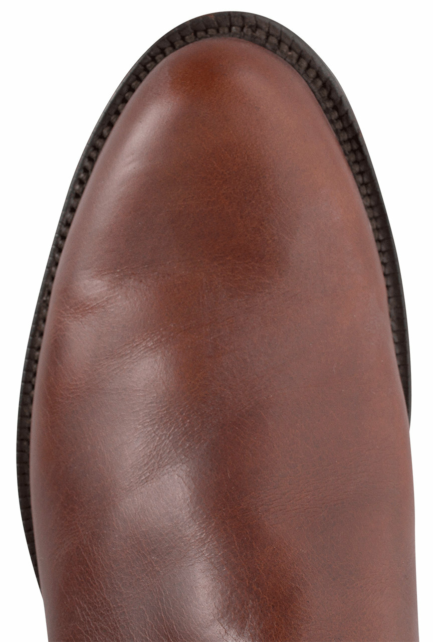 Lucchese Men's Oiled Calf Leather Roper Boots - Brown