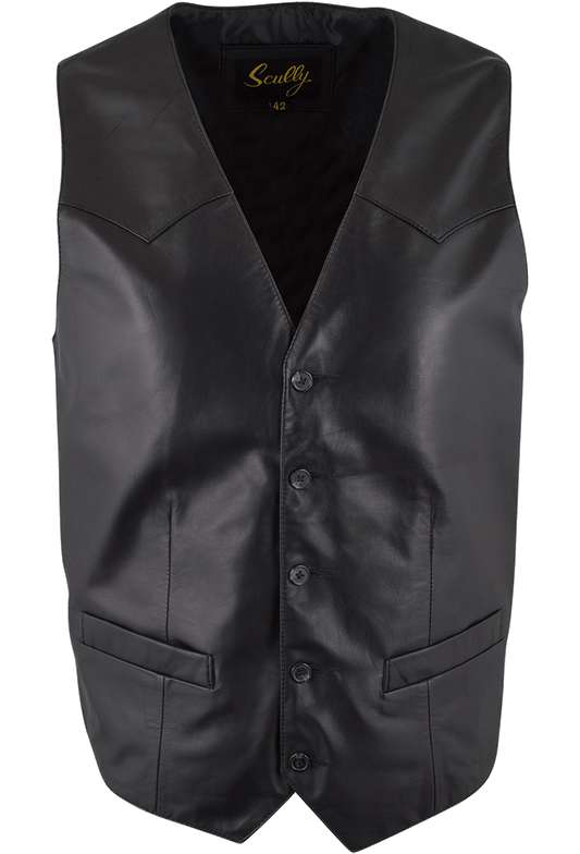 Scully Lambskin Vest - Black