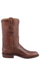 Lucchese Men's Ranch Hand Leather Oiled Roper Boots - Chocolate Brown