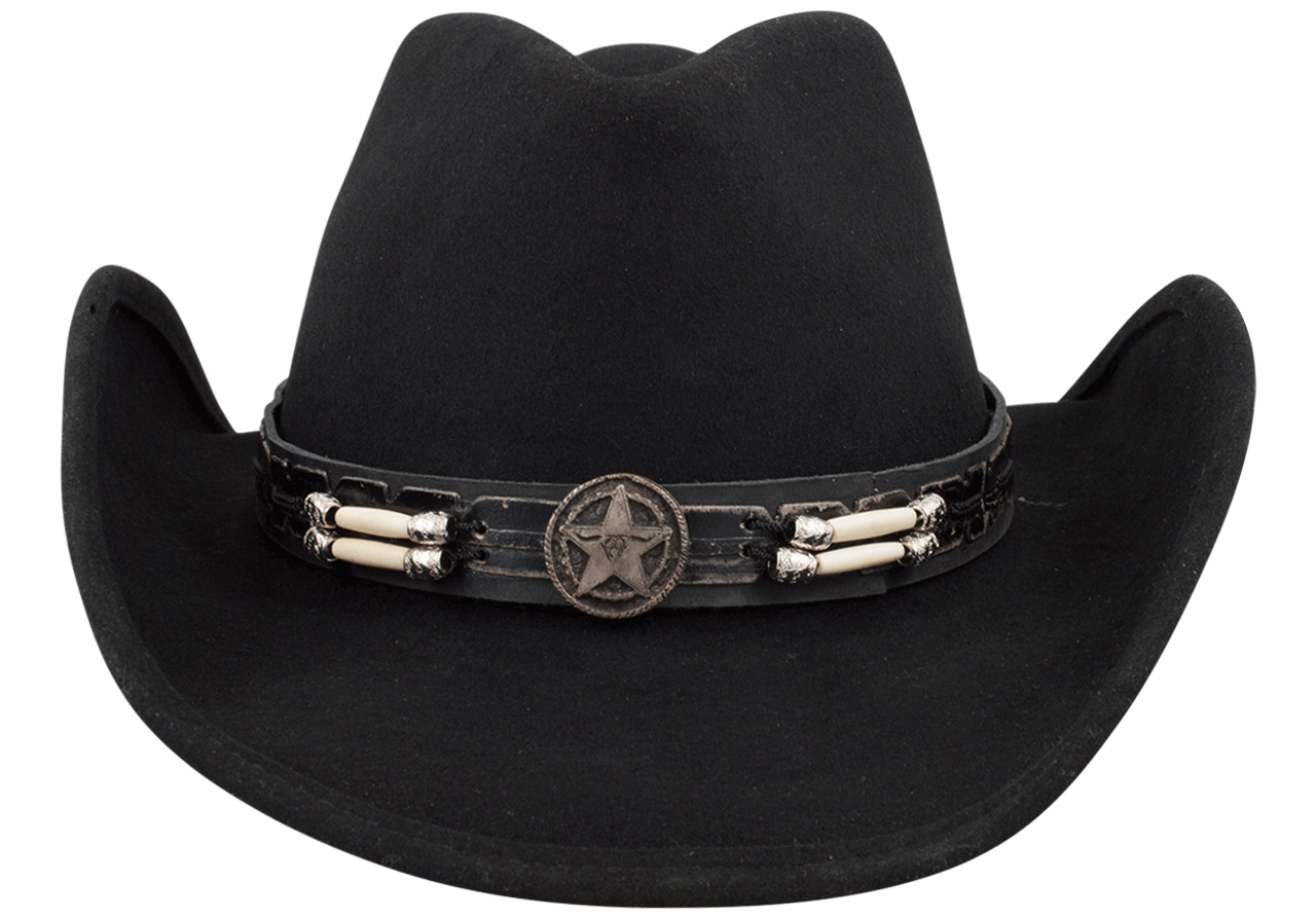 Bullhide Skynard Felt Cowboy Hat - Black