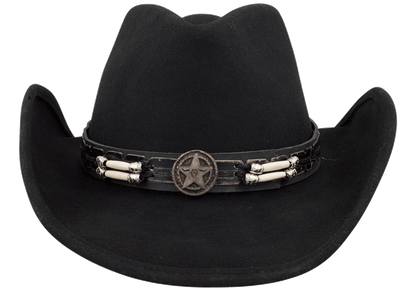 Bullhide Skynard Felt Cowboy Hat - Black