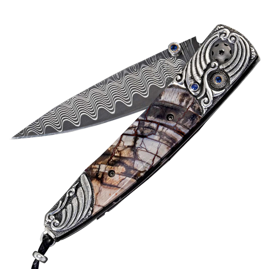 William Henry Lancet Ancient Wave Pocket Knife