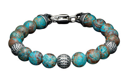 William Henry Seaside Blue Agate Bracelet