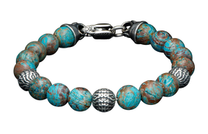 William Henry Seaside Blue Agate Bracelet