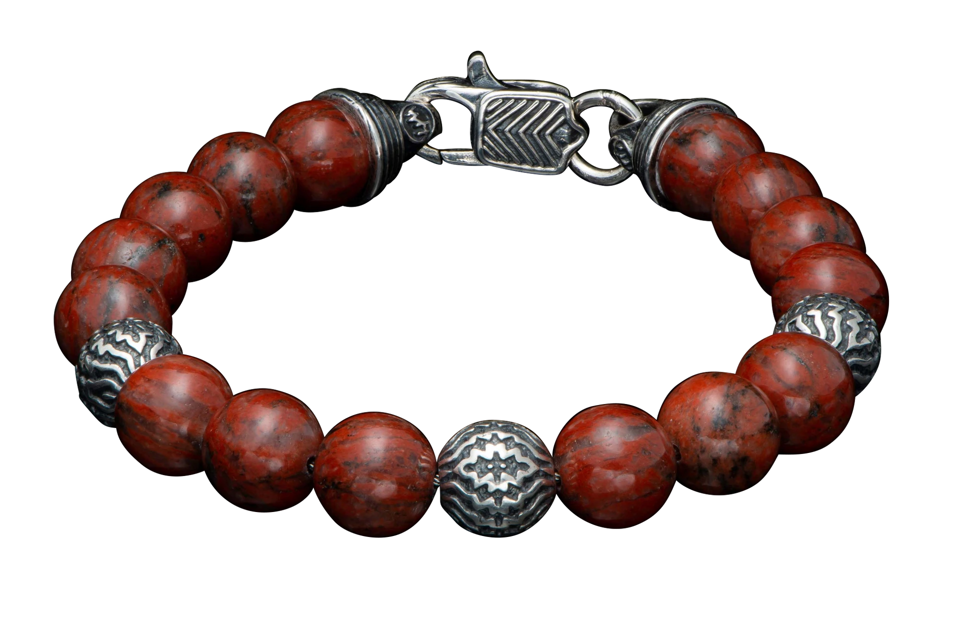 William Henry Seaside Red Jasper Western Bracelet | Pinto Ranch