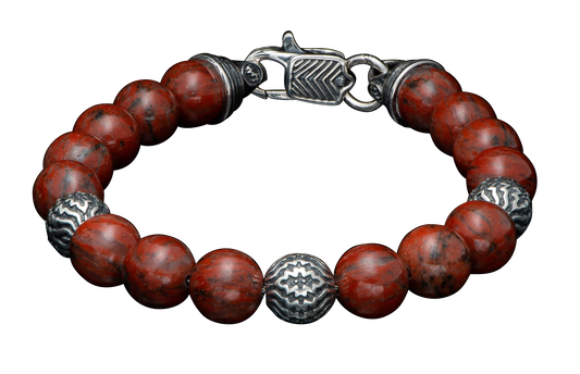 William Henry Seaside Red Jasper Bracelet